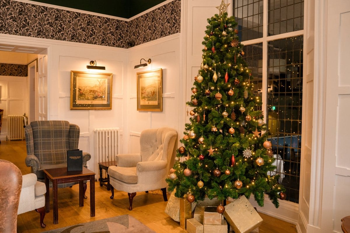 Christmas Tree at Budock Vean Hotel in Cornwall