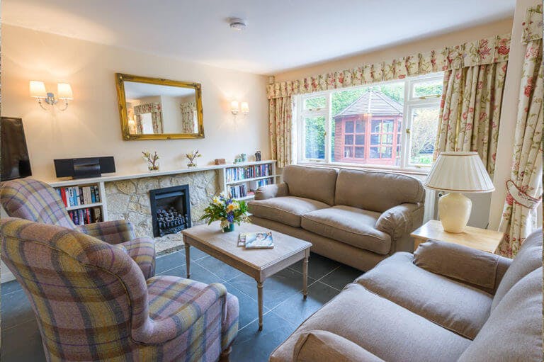 Pittefaux Cottage Lounge at Careys Manor Hotel