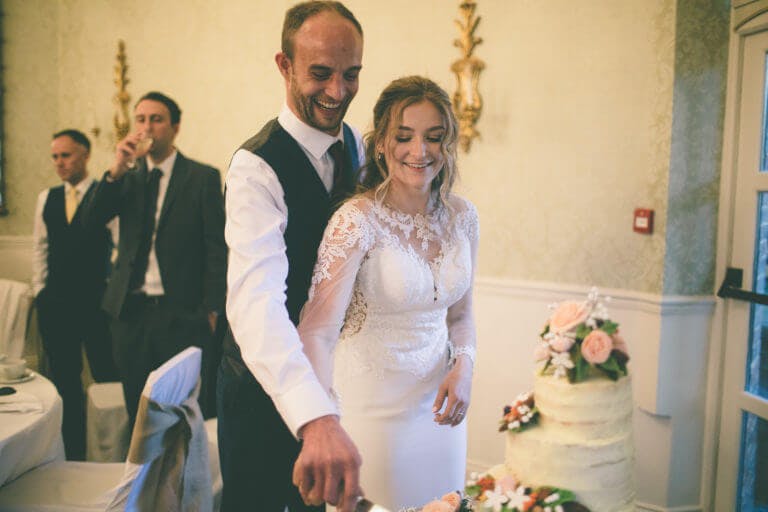 Bride and groom first dance