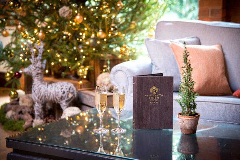 Christmas decorations at Careys Manor Hotel & SenSpa