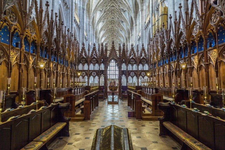 Interior of Winchester Cathedral