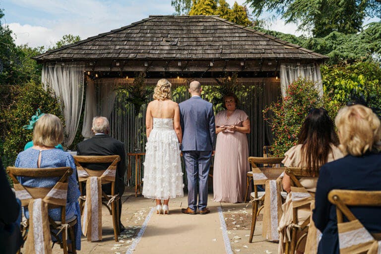 Lorella & Mike's Outdoor Wedding Ceremony at Careys Manor Hotel & SenSpa