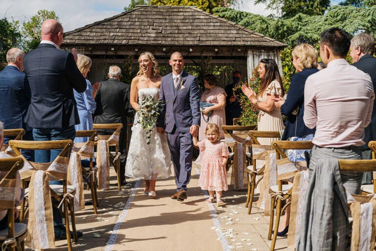 Lorella & Mike's Outdoor Wedding Ceremony at Careys Manor Hotel