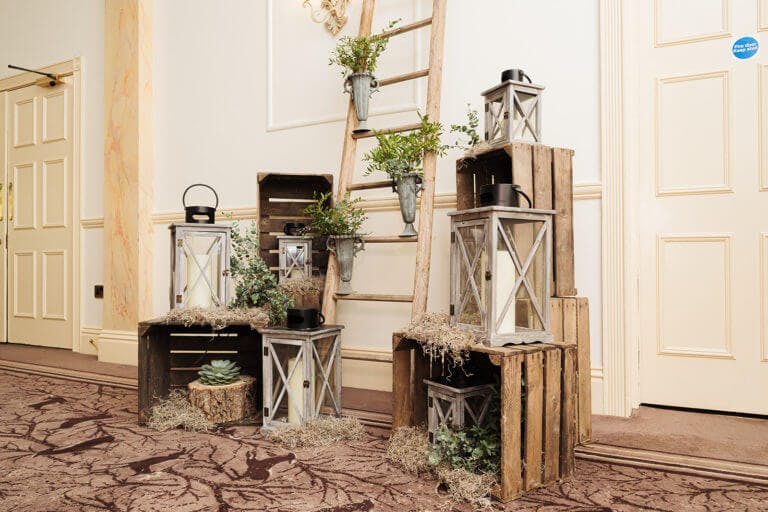 Wedding decorations at Careys Manor Hotel & SenSpa