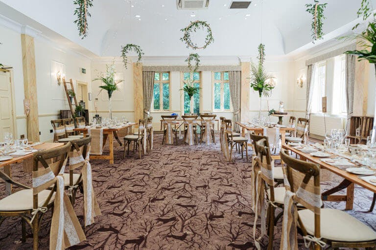 Lorella & Mike's Wedding Breakfast at Careys Manor Hotel