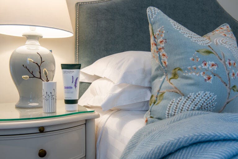 Roof Terrace Suite at Careys Manor Hotel & SenSpa with bedside relaxing spa products