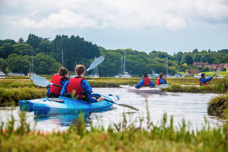 Winter Canoeing On The Beaulieu River
