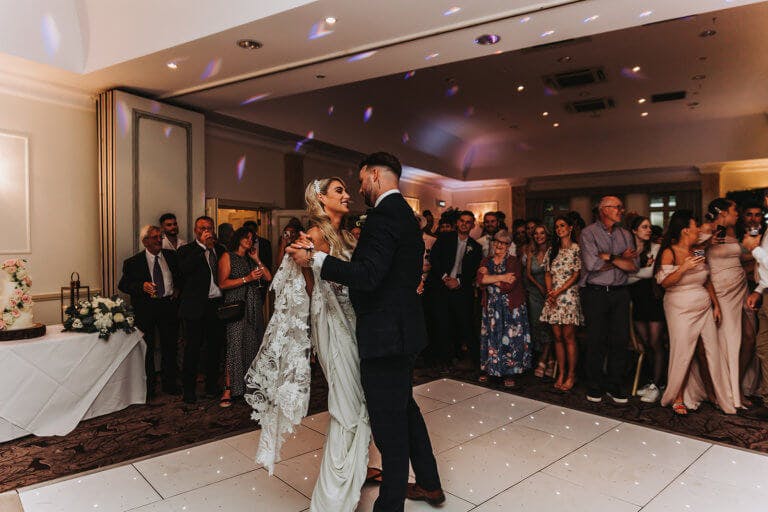 Bride and Groom do the first dance