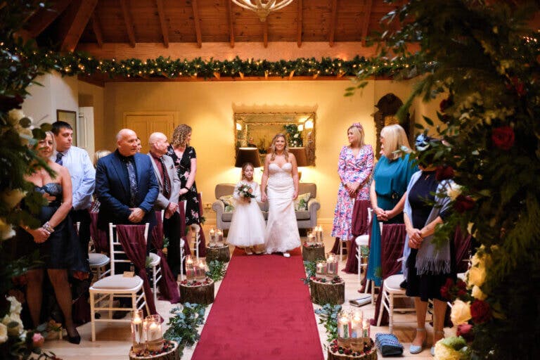 Steph walks down the aisle