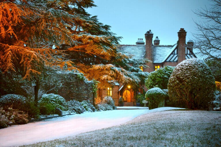 Careys Manor Hotel exterior winter