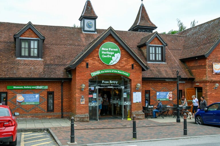 Front shot of the New Forest Heritage Centre building
