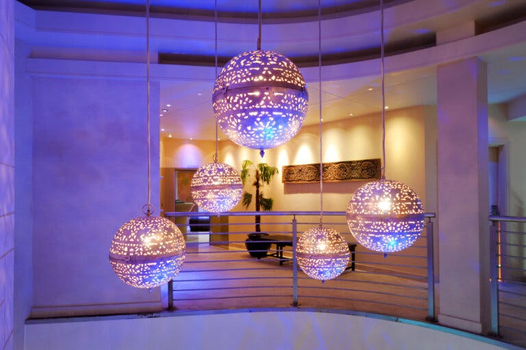 Light feature in the SenSpa hydrotherapy suite | Careys Manor Hotel & SenSpa