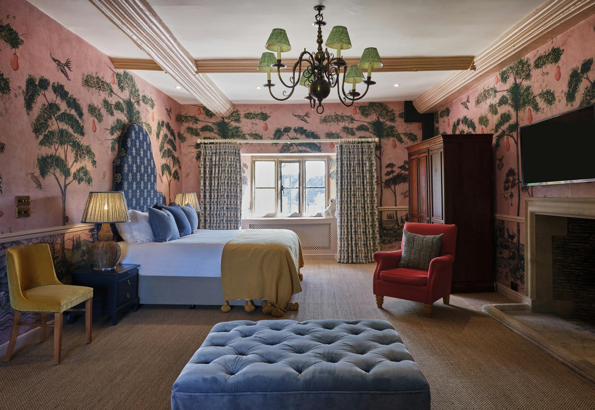 Luxury boutique manor house bedroom
