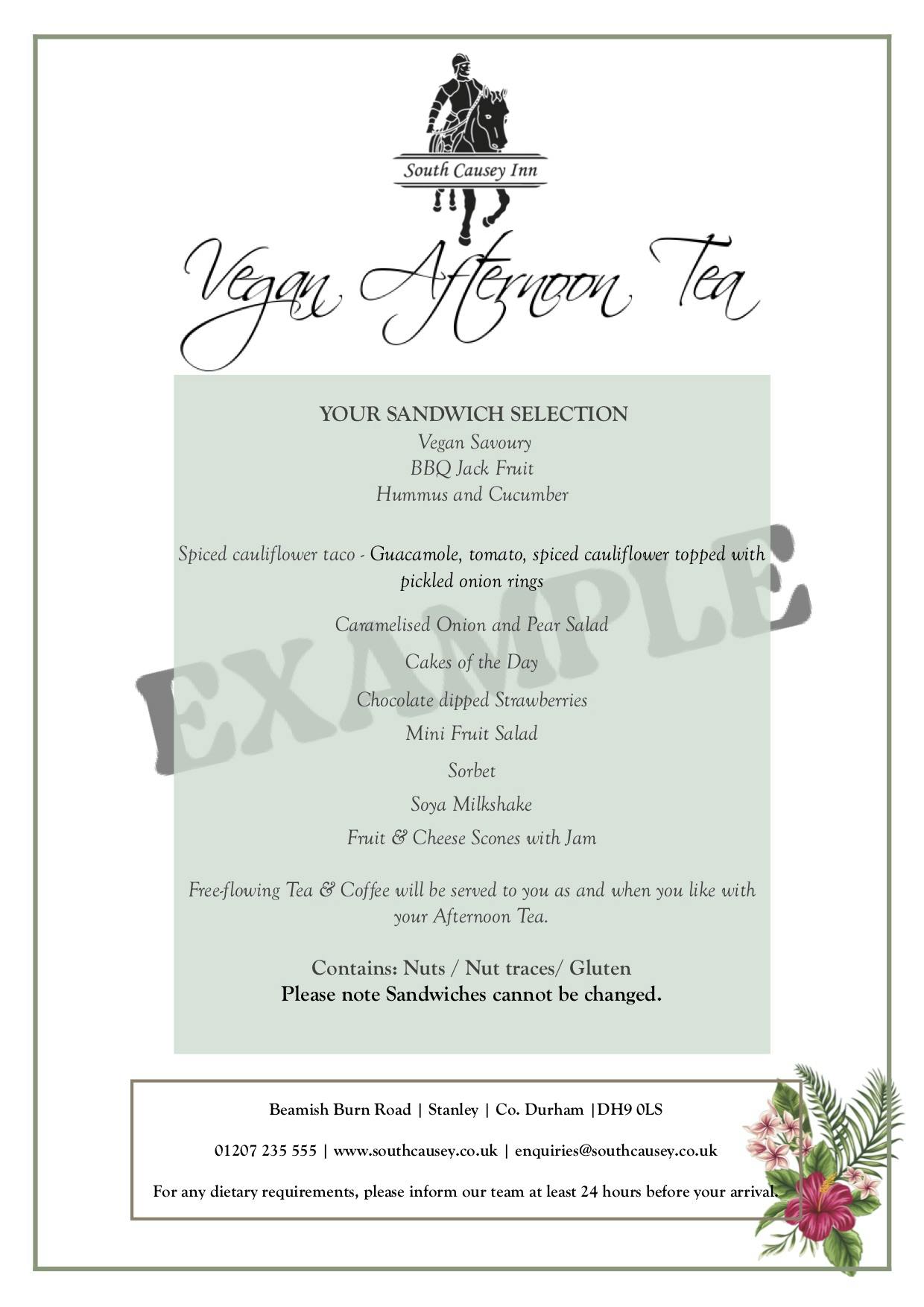 Afternoon Tea South Causey Inn, County Durham